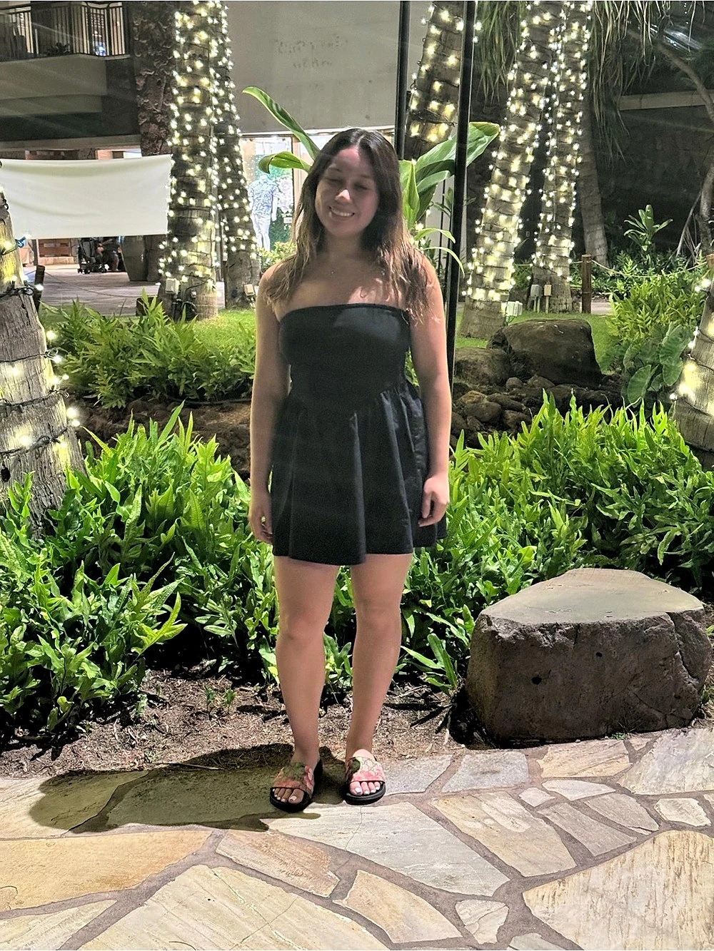 Strapless Mini Dress in Black
